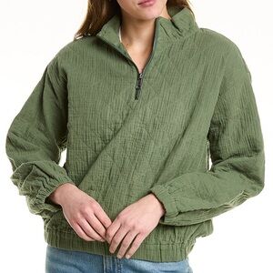 Madewell Diamond Jacquard Half-Zip Pullover Sweater / Jacket / Top